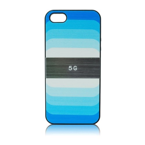 Силиконов калъф "Дъга" - Apple iPhone 4s син