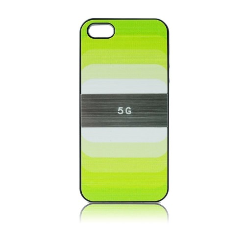 Силиконов калъф "Дъга" - Apple iPhone 5S зелен