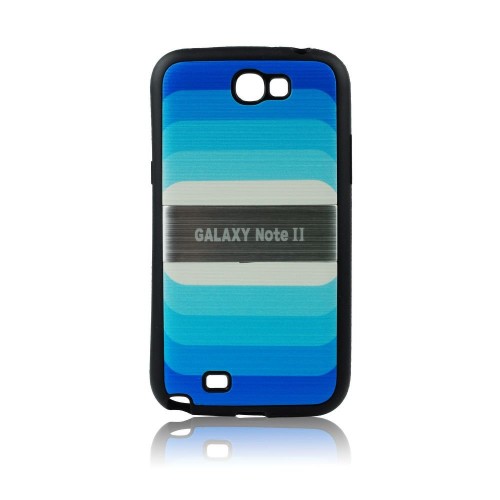 Силиконов калъф "Дъга" - Samsung Galaxy Note 2 син