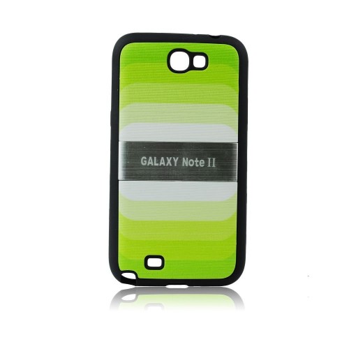 Силиконов калъф "Дъга" - Samsung Galaxy Note 2 зелен