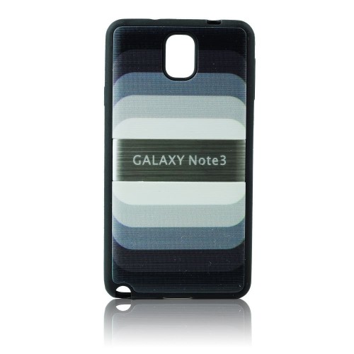 Силиконов калъф "Дъга" - Samsung Galaxy Note 3 черен