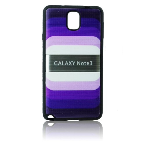 Силиконов калъф "Дъга" - Samsung Galaxy Note 3 виолетов