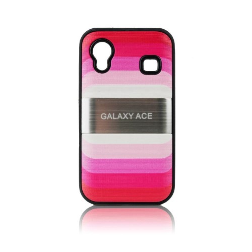 Силиконов калъф "Дъга" - Samsung Galaxy Ace розов