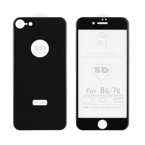 5D Протектор Full Glue Tempered Glass (front+back) - Apple iPhone 7 черен